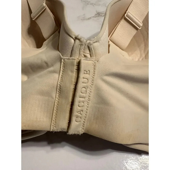 Cacique Lightly Lined Balconette Underwire Bra Size 42F Beige Neutral - Picture 3 of 5